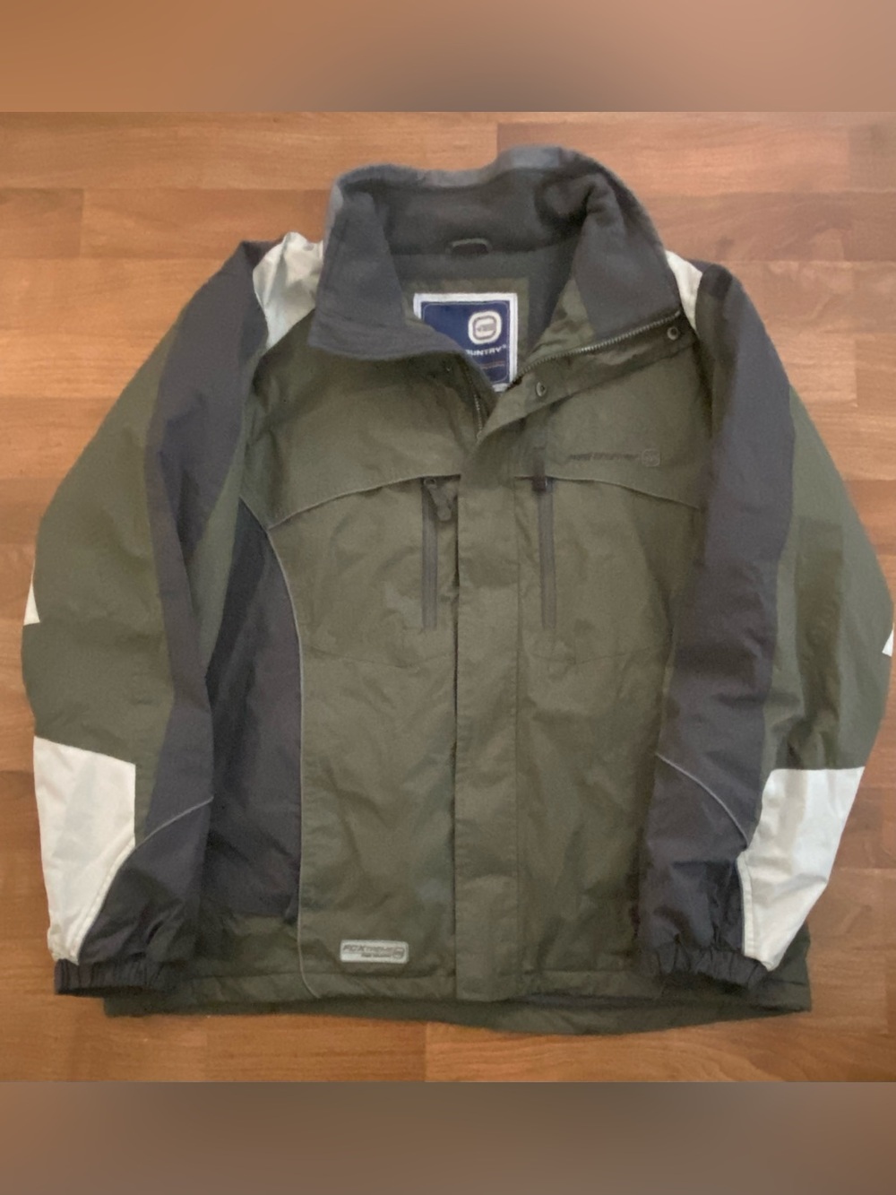 Free Country FCXtreme Insulated Ski Jacket Green and Gray